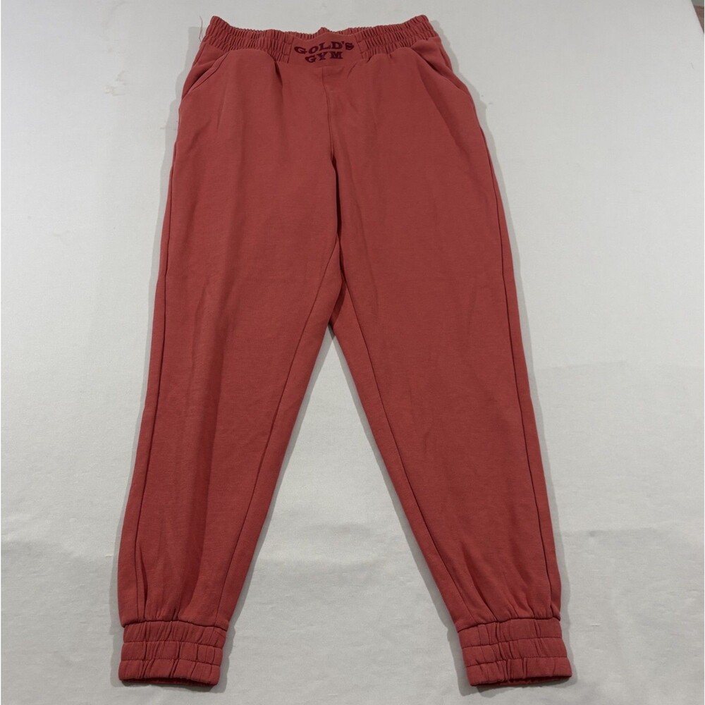 Golds Gym Womens Jogger Sweatpants Pink Fitness Bodybuilding Casual Yoga Sz S